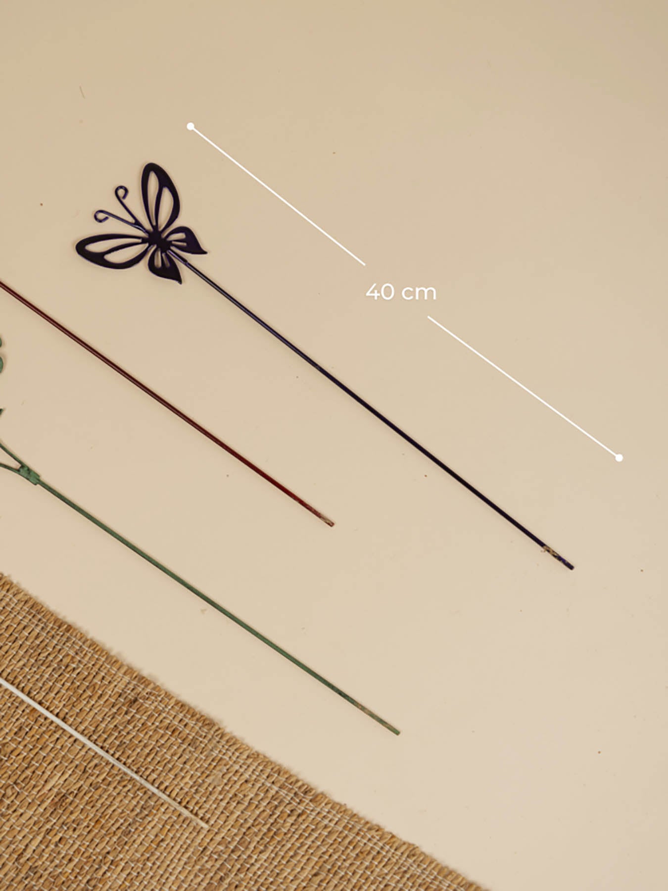 Miniature Flower & Butterfly Stick (Set of 4)