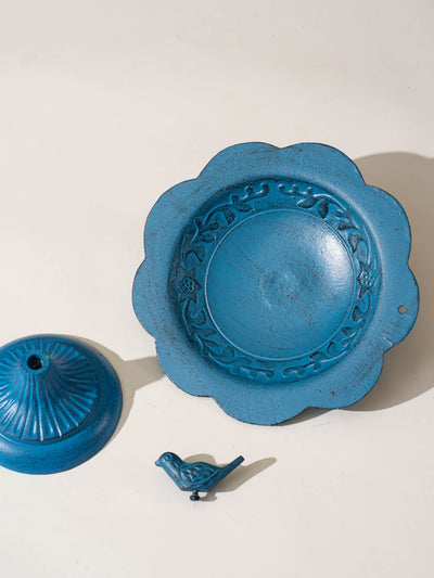 Bird Bath Leaf Pattern Platter
