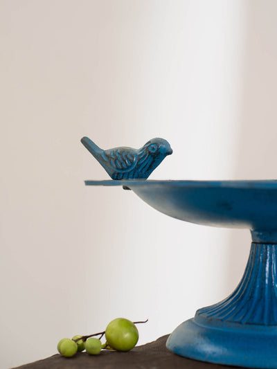 Bird Bath Leaf Pattern Platter