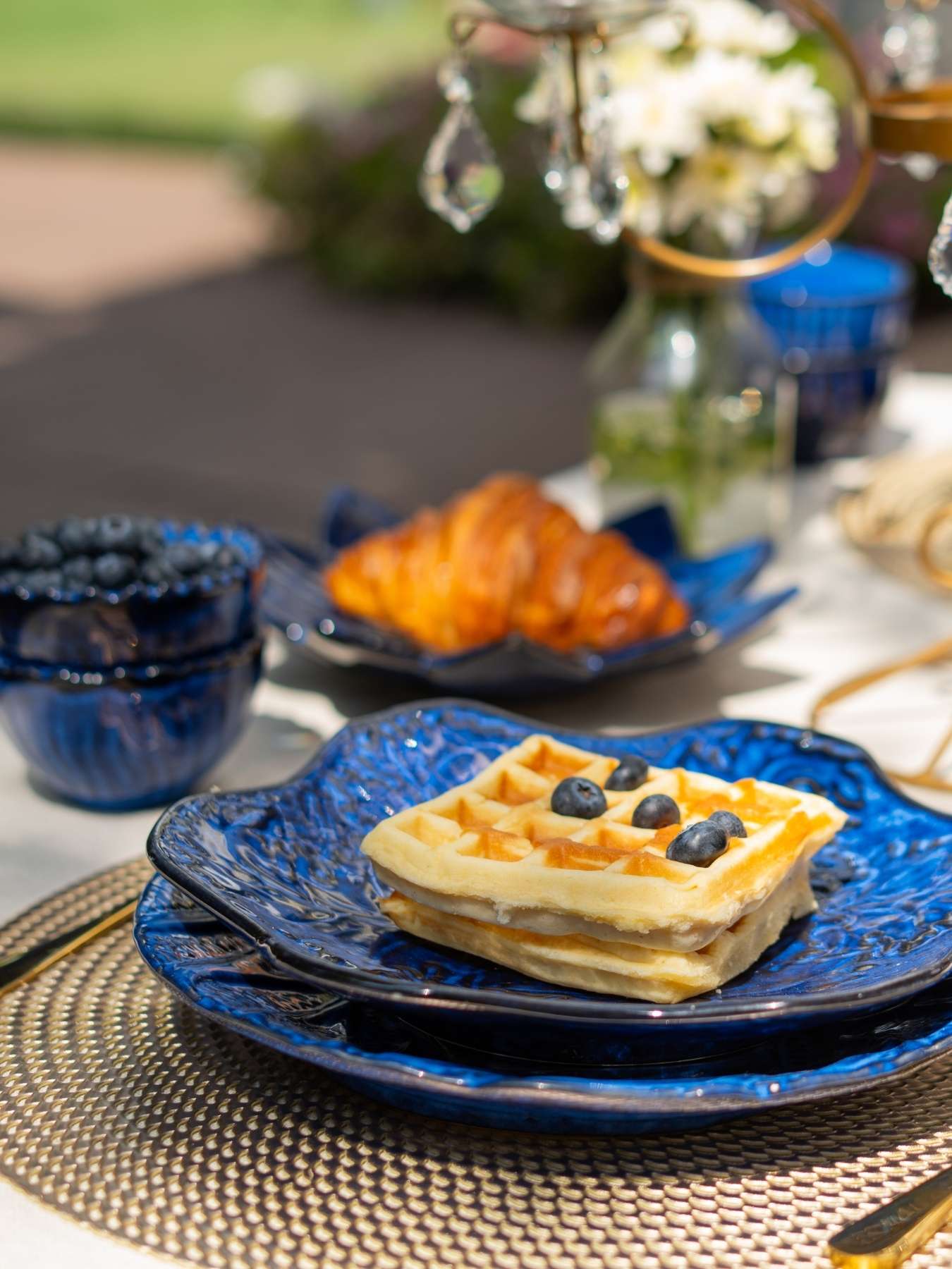 Blue Antique Platter