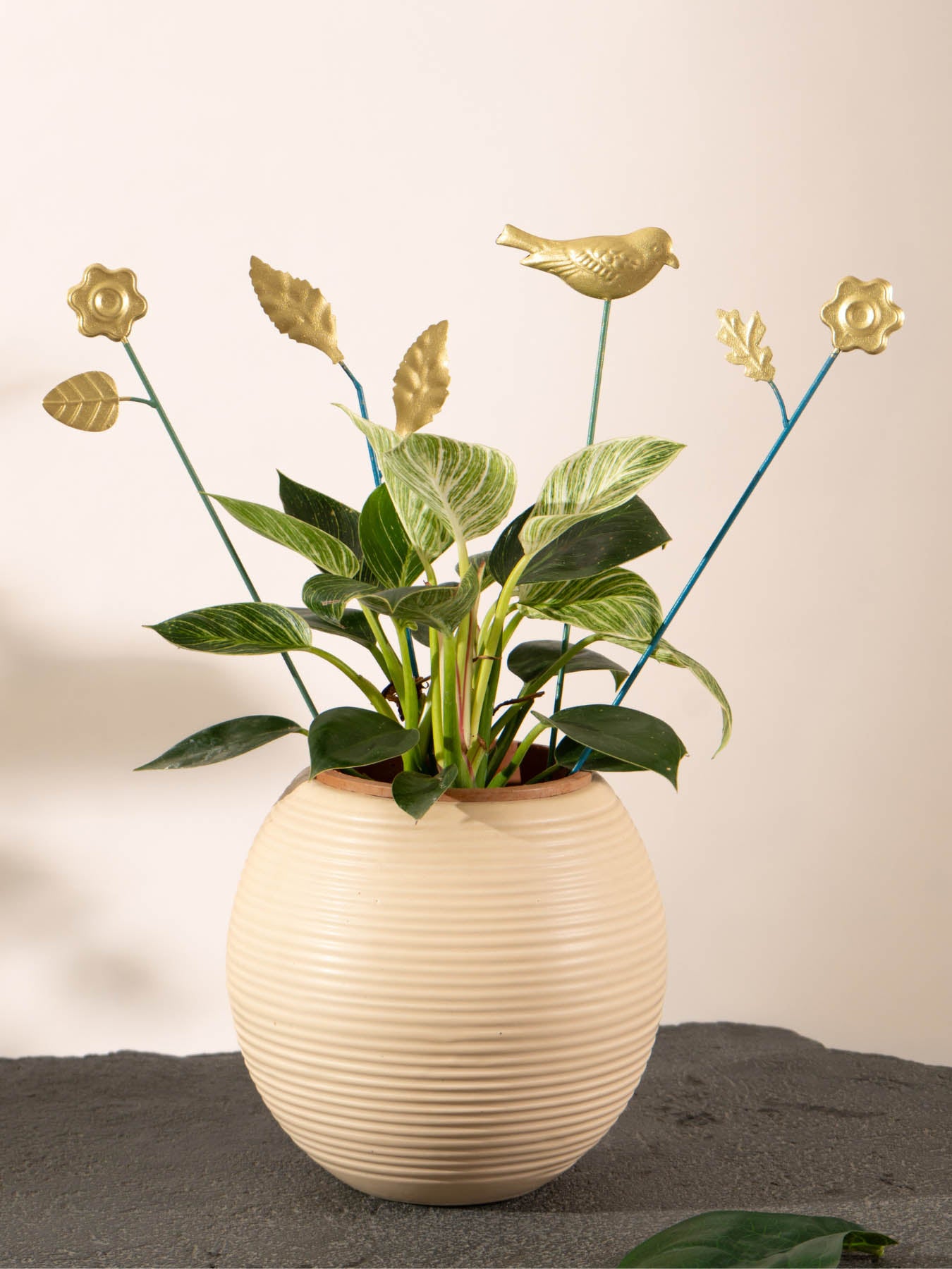 Golden Motif Decorative Stick - Set Of 4