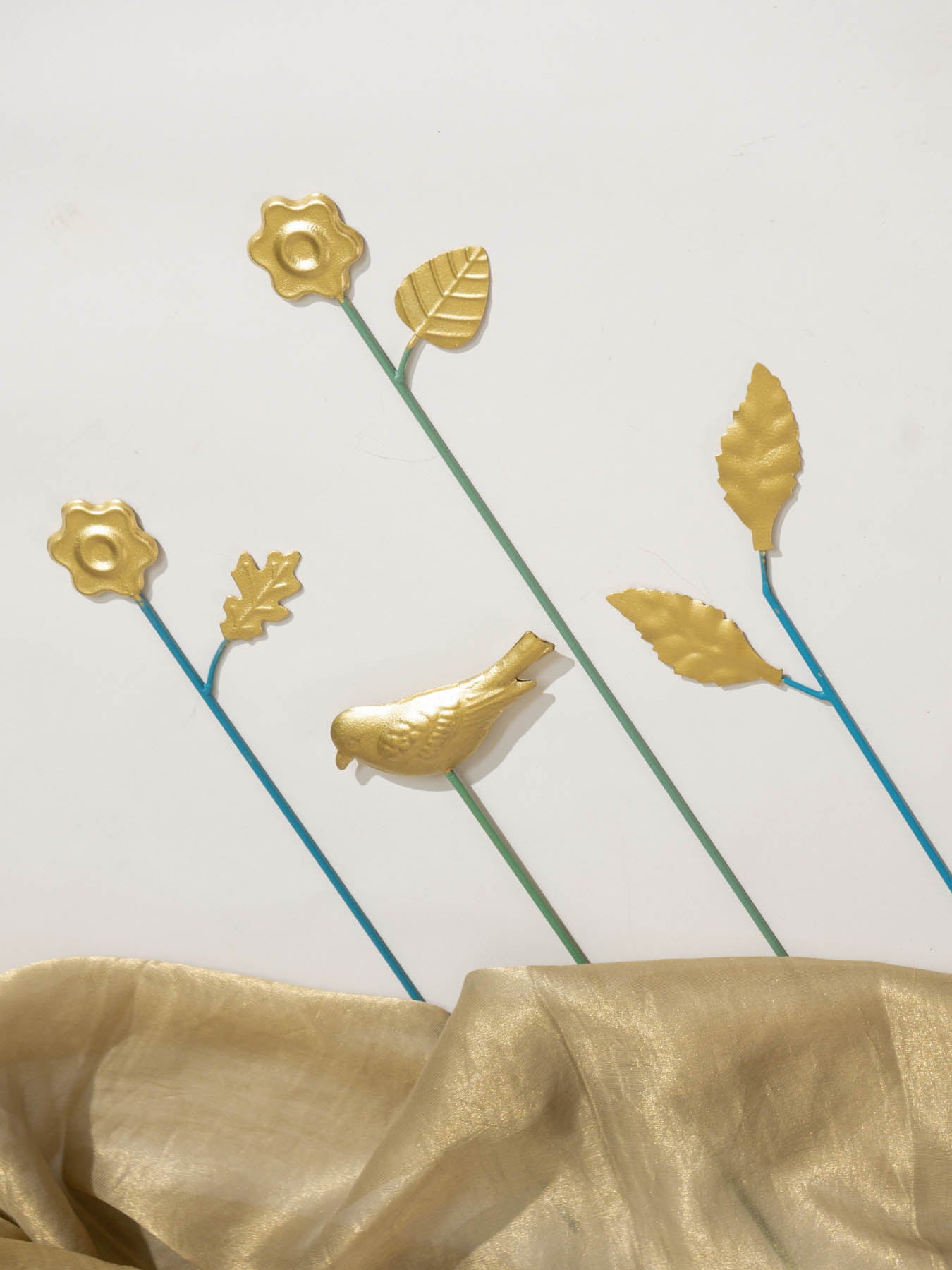 Golden Motif Decorative Stick - Set Of 4