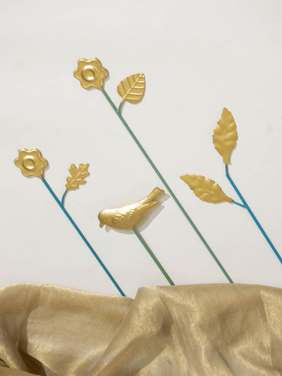 Golden Motif Decorative Stick - Set Of 4