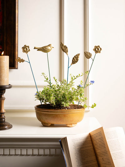 Golden Motif Decorative Stick - Set Of 4