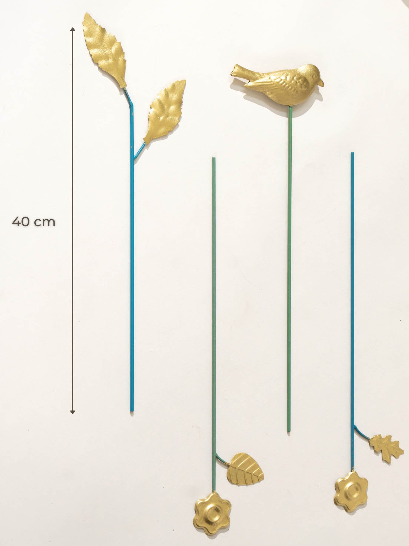 Golden Motif Decorative Stick - Set Of 4