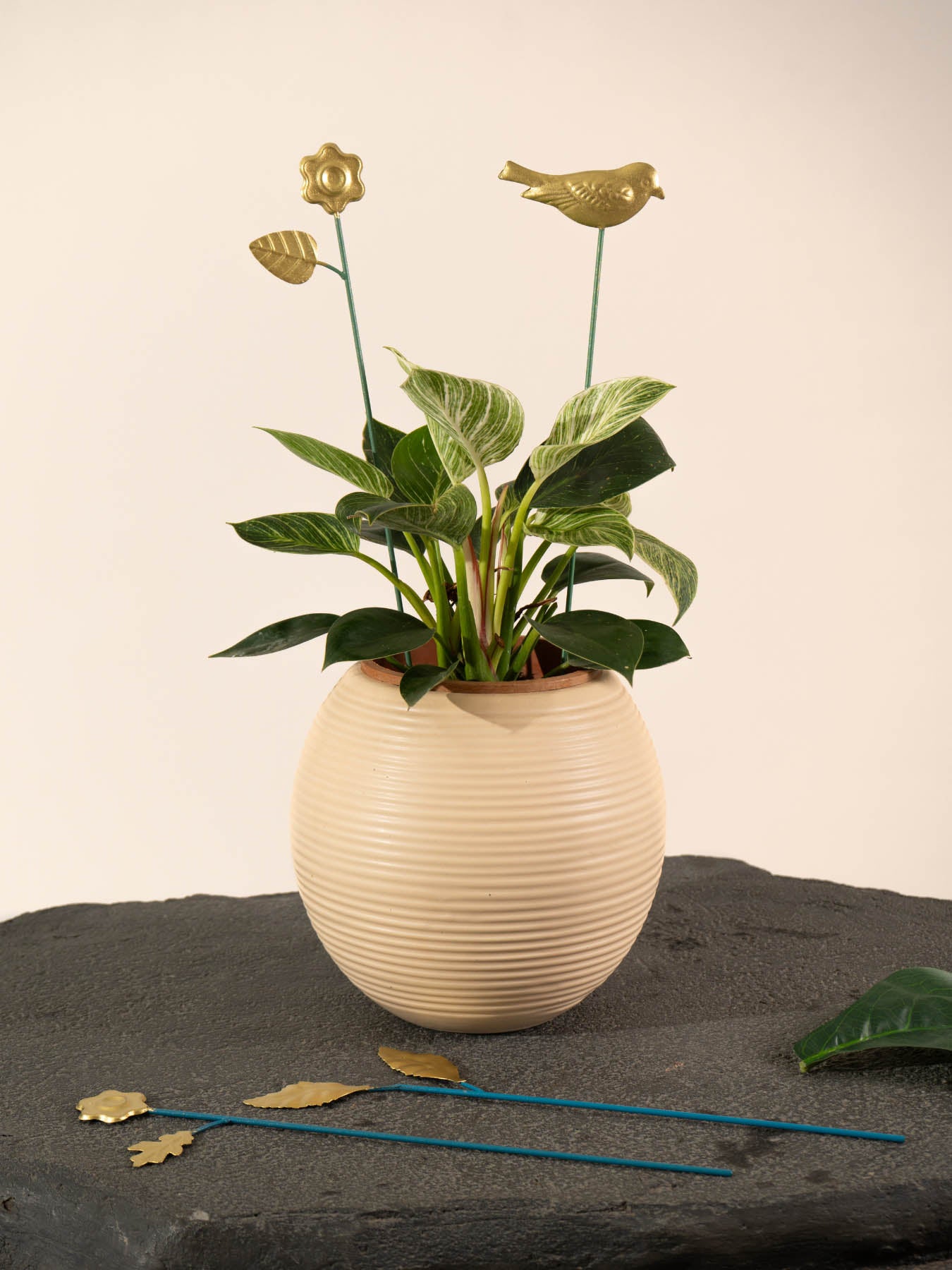 Golden Motif Decorative Stick - Set Of 4