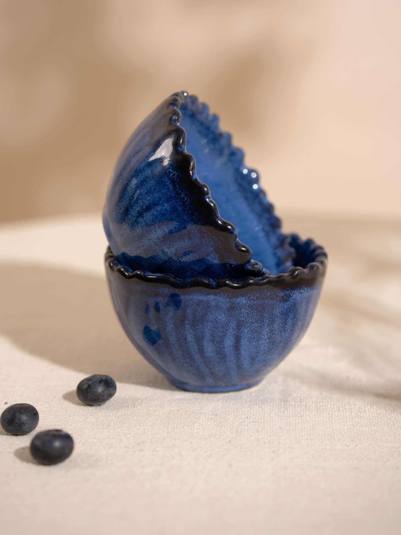 Blue Nut Bowl (Set of 2)