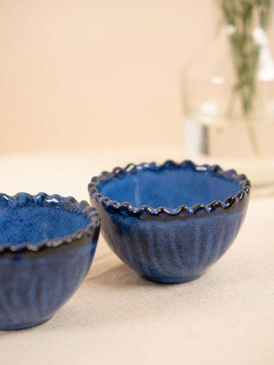 Blue Nut Bowl (Set of 2)