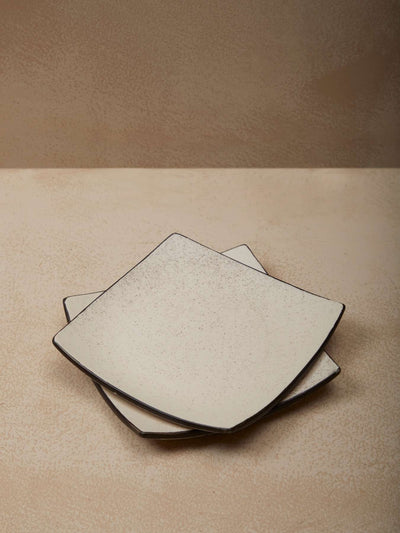 Small Plain White Plate (Set of 2)