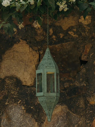 Jali Lantern With Glass