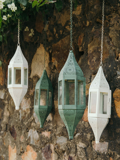 Jali Lantern With Glass