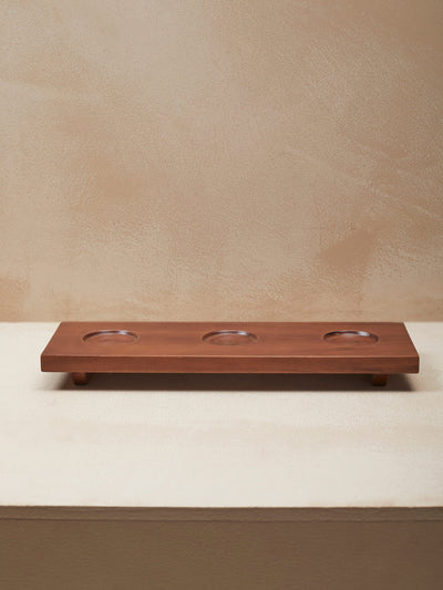 Textured Ivory Nut Bowl & Tray Set